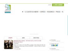 Tablet Screenshot of cluster-ecohabitat.fr